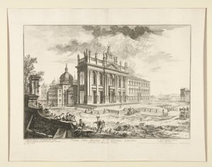 Udsigt over basilikaen S. Giovanni Laterano, fra udsigt over Rom af Giovanni-Battista Piranesi