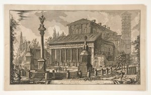 Udsigt over S. Lorenzo uden for murene, fra Vedute di Roma af Giovanni-Battista Piranesi