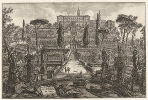 Udsigt over villaen d af Giovanni-Battista Piranesi