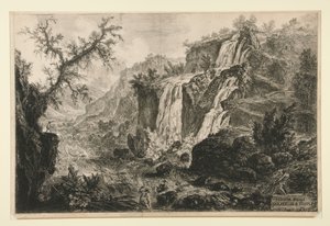 Veduta delle Cascatelle a Tivoli, fra Vedute di Roma af Giovanni Battista Piranesi