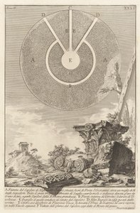 Ansicht eines anderen Teils der Grabkammer von L. Arruntius, Tafel 10 aus Band 2 Antichità romane