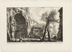 Udsigt over Titusbuen fra Vedute di Roma (Udsigt over Rom) af Giovanni Battista Piranesi