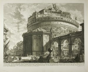 Udsigt over kejser Hadrians mausoleum (nu kaldet Castel Sant