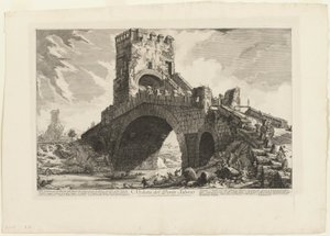 Udsigt over Ponte Salario, fra Udsigt over Rom af Giovanni-Battista Piranesi