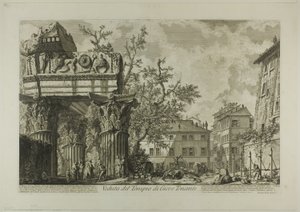 Udsigt over Jupiter Tonans-templet [Tordenmanden Jupiter], fra Udsigt over Rom af Giovanni Battista Piranesi