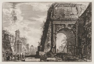Udsigt over Rom: Buen eller Titus af Giovanni-Battista Piranesi