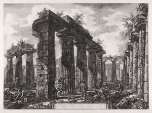 Udsigt over resterne af Pronaos af af Giovanni Battista Piranesi