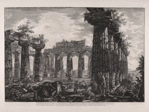 Indvendigt billede af det formodede kollegium? des Fanfictions (indvendig udsigt over det såkaldte College des Anfictions), fra Diff?rentes Vues de af Giovanni Battista Piranesi