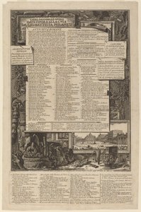 Katalog over de værker, der hidtil er givet til Lvce af Gio Battista Piranesi af Giovanni Battista Piranesi and Francesco Piranesi