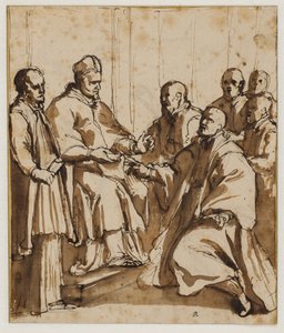 Pave Paul V udsteder tyren "Universet dominerer" af af Giovanni Battista Ricci