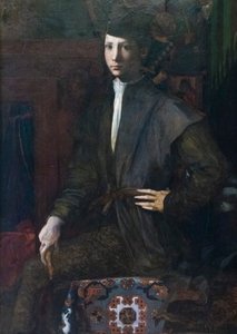 Portræt af en ung mand af Giovanni Battista Rosso Fiorentino