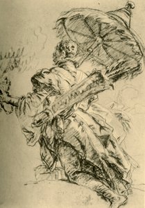 En hede med kogger og solsejl, 1752, 1928. af Giovanni Battista Tiepolo