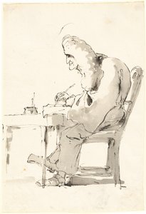 En venetiansk advokat ved sit skrivebord af Giovanni Battista Tiepolo
