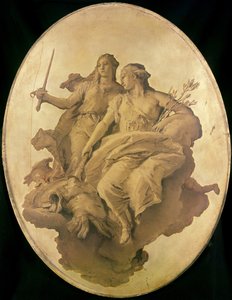 Allegori om fred og retfærdighed af Giovanni Battista Tiepolo