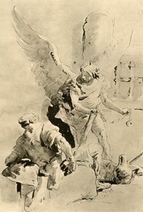En engel viser sig for apostlen Peter i fængslet, midten af det 18. århundrede, 1928 af Giovanni Battista Tiepolo