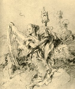 Engel med Monstrans, 1767-1769, 1928 af Giovanni Battista Tiepolo