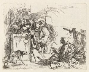 Death Giving Audience, fra Vari capricci (Various Capriccios) af Giovanni-Battista Tiepolo