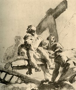 Nedstigning fra korset, midten af det 18. århundrede, 1928 af Giovanni Battista Tiepolo