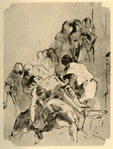 Nedstigning fra korset, midten af det 18. århundrede, 1928 af Giovanni Battista Tiepolo