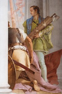 Detalje af den græske flåde i Aulis, fra indgangshallen i Palazzina, 1757 (freso) af Giovanni Battista Tiepolo