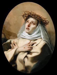 Den hellige Katarina af Siena. 1746 (?) af Giovanni Battista Tiepolo