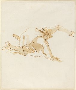Figur på en sky af Giovanni Battista Tiepolo