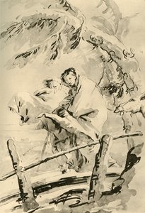 Flyvning til Egypten, før 1752, 1928 af Giovanni Battista Tiepolo