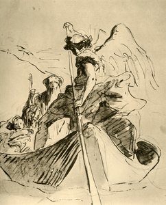 Flyvning til Egypten, midten af det 18. århundrede, 1928 af Giovanni Battista Tiepolo