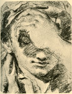 Head of a Young Woman, midten af det 18. århundrede, 1928 af Giovanni Battista Tiepolo