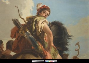 Jæger til Hest, 1718-30 af Giovanni Battista Tiepolo