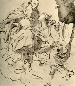 Gammel mand og ung kvinde, 1761, 1928 af Giovanni Battista Tiepolo