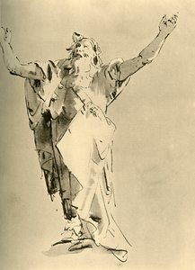 Profet med hævede arme, midten af det 18. århundrede, 1928 af Giovanni Battista Tiepolo
