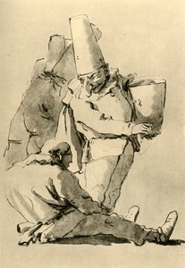 Pulcinelli, midten af det 18. århundrede, 1928 af Giovanni Battista Tiepolo
