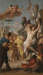 Studie til Sankt Sebastians martyrium, 1739. af Giovanni Battista Tiepolo