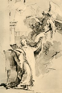 Bebudelsen, midten af det 18. århundrede, 1928 af Giovanni Battista Tiepolo