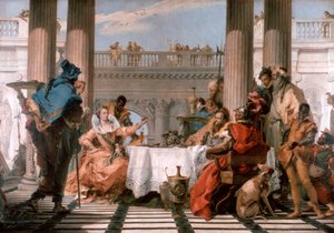 Festmiddagen i Cleopatra, 1743-1744 af Giovanni Battista Tiepolo