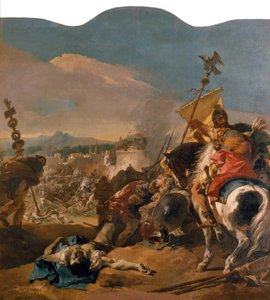 Erobringen af Karthago, 1725-29 af Giovanni Battista Tiepolo