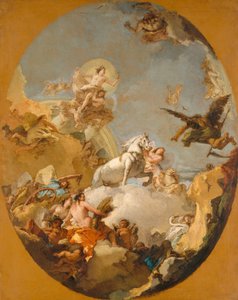 Vognen fra Aurora, 1761-9 af Giovanni Battista Tiepolo