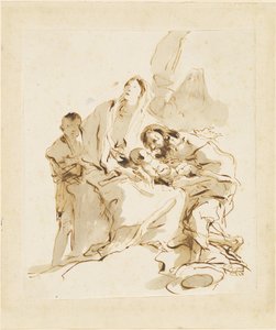 Den hellige familie af Giovanni Battista Tiepolo