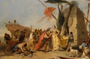 Mødet mellem Antony og Cleopatra, ca. 1745-47. af Giovanni Battista Tiepolo