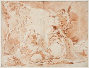 Sankt Jeromes fristelser af Giovanni Battista Tiepolo