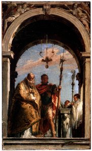 To hellige, 1740-1745. af Giovanni Battista Tiepolo