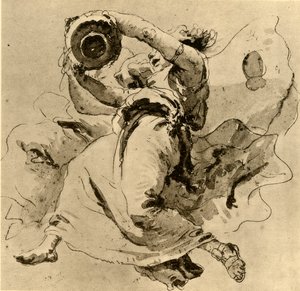 To genier holder en krukke, midten af det 18. århundrede, 1928 af Giovanni Battista Tiepolo