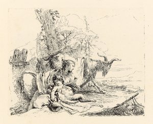 Vari Capricci, før 1750 af Giovanni Battista Tiepolo