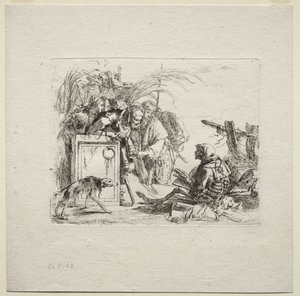 Forskellige Caprices: Dødsgivende publikum af Giovanni Battista Tiepolo
