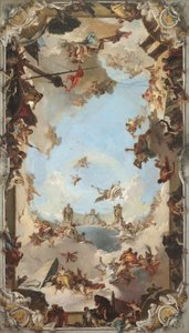 Rigdom og fordele ved det spanske monarki under Charles III, 1762. af Giovanni Battista Tiepolo
