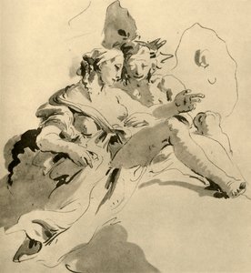 Zephyr and Flora, midten af det 18. århundrede, 1928 af Giovanni Battista Tiepolo