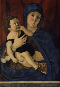 Tysk: Maria mit dem Kind Madonna og barn af Giovanni Bellini