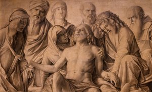 Kristi klagesang, ca. 1485-1505 (tempera på træ) af Giovanni Bellini