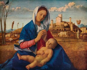 Madonna of the Meadow, c1500 af Giovanni Bellini